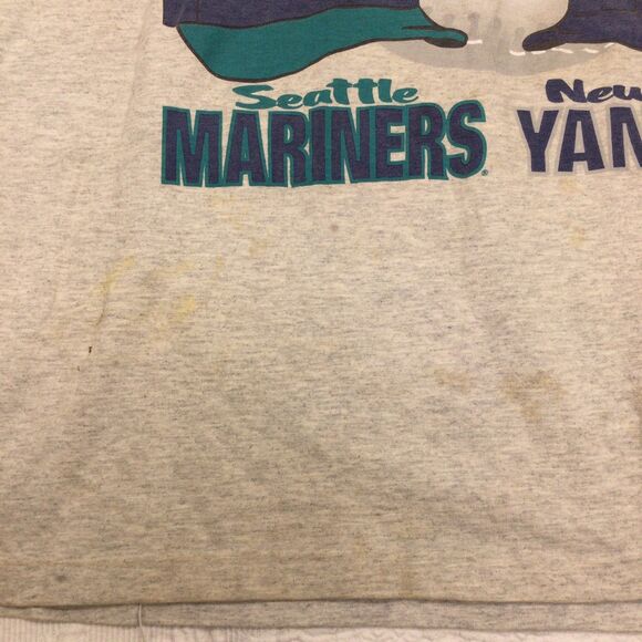 Vintage 2000 American League Championship Mariners Yankees Shirt XL Baseball MLB - Picture 6 of 9